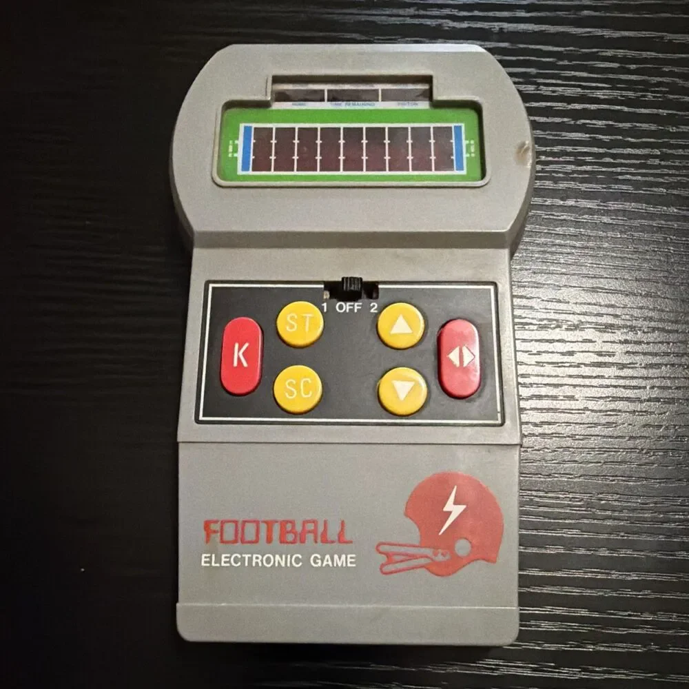 Vintage Football Electronic Game - Powers On Slightly - Unable To Play - As Is